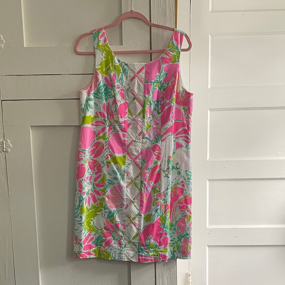 Lilly Pulitzer Pink and Green Floral Dress